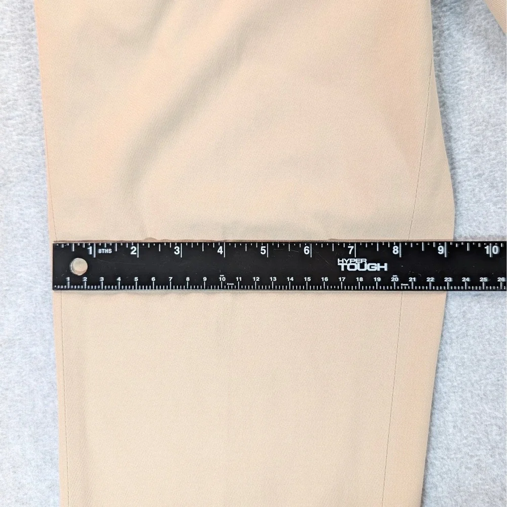Hermes Mens Tan Chino Trousers Rope Detail Flat Front Pant Made in Italy 33x30.5